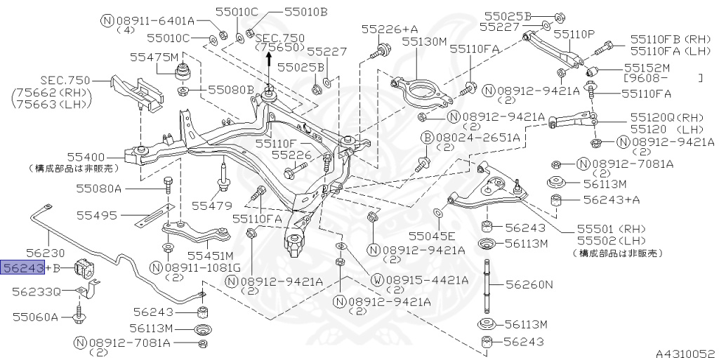 Nissan - 180SX - RS13 - 1991 - Type 1 - HATCH BACK(HB) - MANUAL TRANSMISSION(MT) - TWO WHEELS STEERING(2WS) - SR20DET