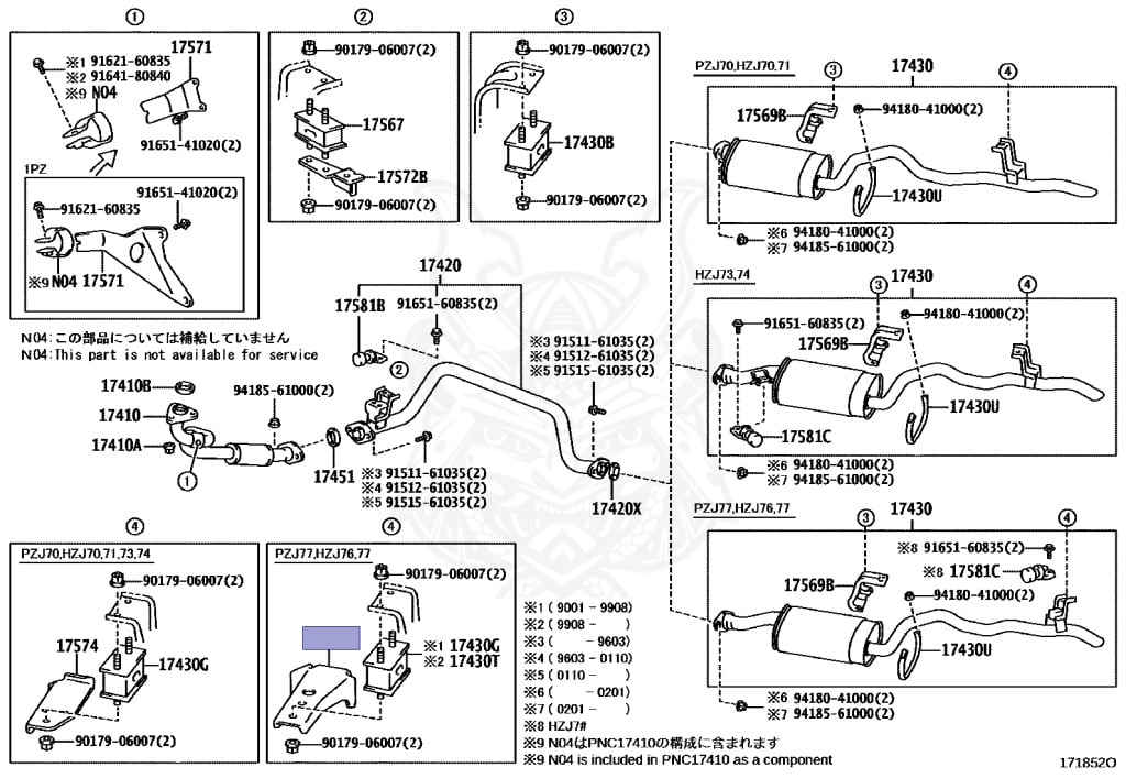 Toyota - Land Cruiser - HZJ77HV - 1990 - ZX TYPE - HARDTOP(VAN TYPE OR FRP TOP) - Automatic - 1HZ