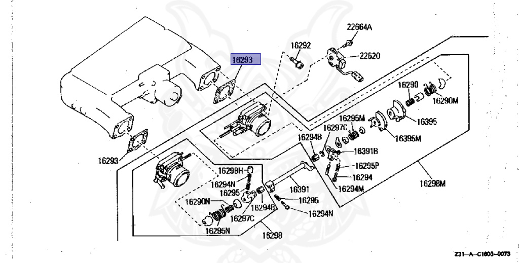 16175-F6570 - Nissan - THROTTLE CHAMBER GASKET - Nengun Performance