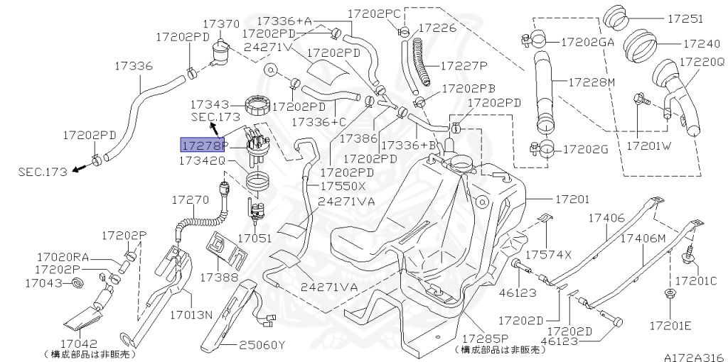Nissan - Skyline - R34 25GT - ENR34 - 1998 - 25GT - 2-door hardtop (2K) - AUTOMATIC-FLOOR SHIFT(AT.F4) - High-speed 2-link (IRS.2WD) - RB25DE