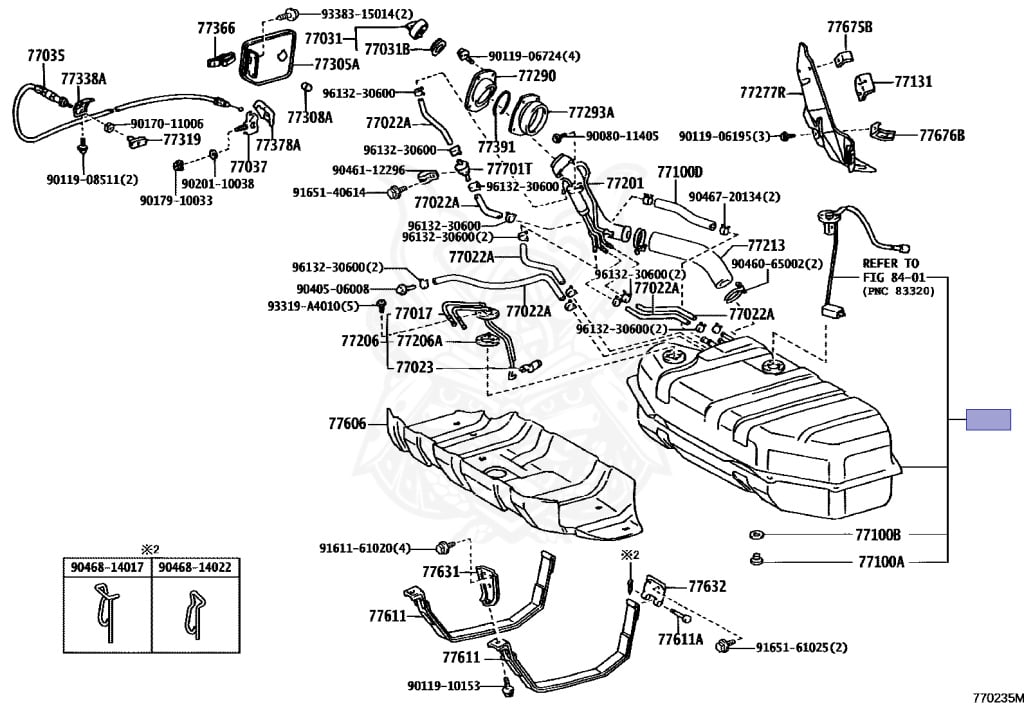 77100-60917 - Toyota - FUEL TANK ASSY - Nengun Performance