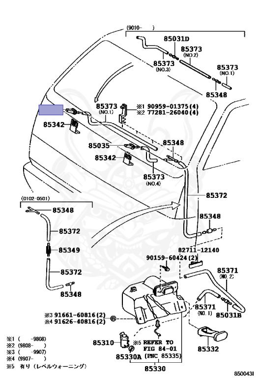 Toyota - Hiace - KZH106W - 1997 - SUPER CUSTOM MOON  ROOF TYPE - 4-DOOR - Manual - 1KZTE