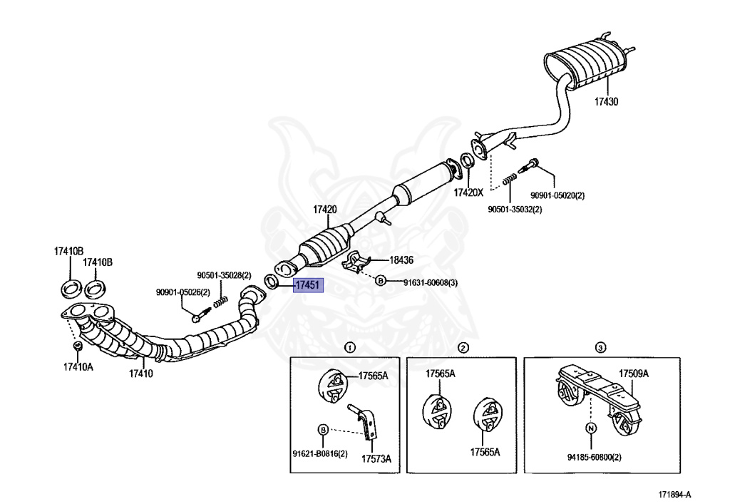 17451-20020 - Toyota - Gasket, Exhaust Pipe - Nengun Performance