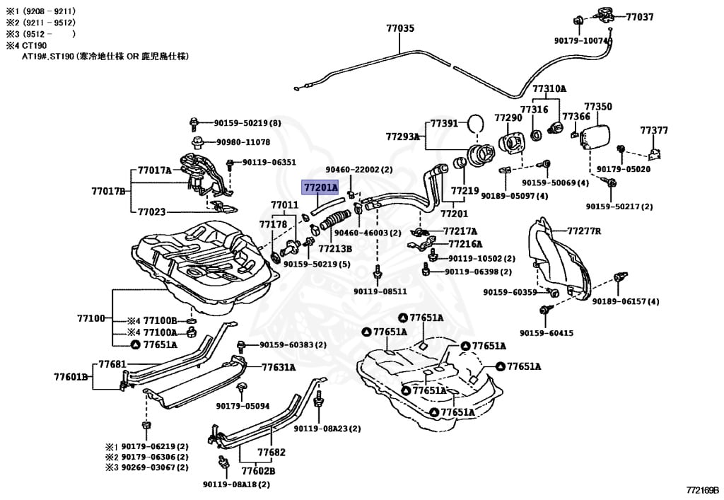 90445-22024 - Toyota - FUEL HOSE, NO.1 (FOR FUEL TANK) - Nengun