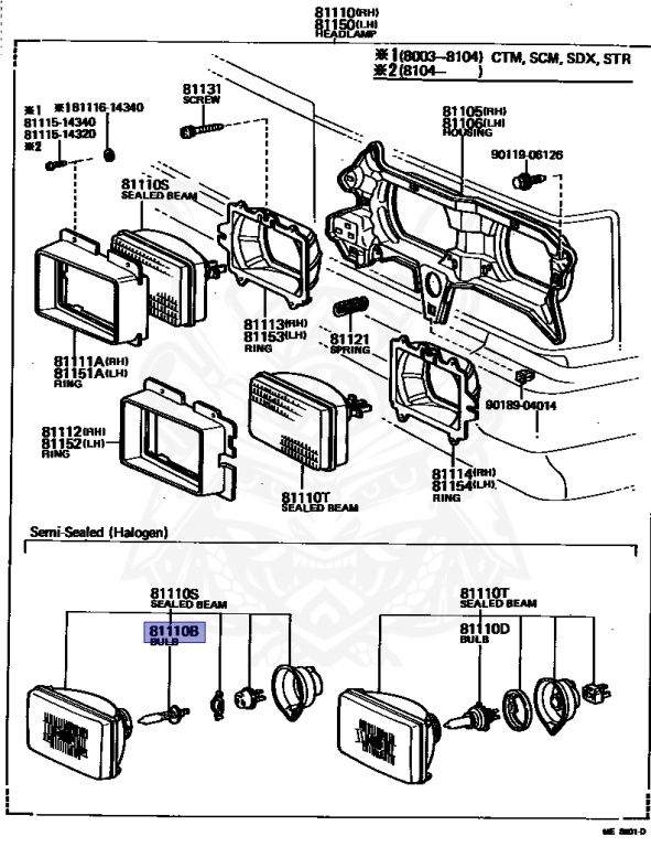 Toyota - Cresta - GX51 - 1980 - SLU TYPE - 4-DOOR HARDTOP - Automatic - 1GEU