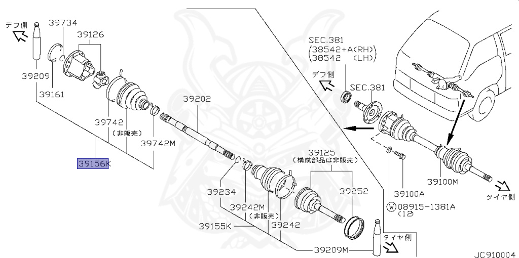 Nissan - Caravan - WE24 - 1994 - GT Cruise S Limited - HARDTOP(K) - 4 WHEEL DRIVE(4WD) - AUTOMATIC-FLOOR SHIFT(AT.F4) - TD27TI