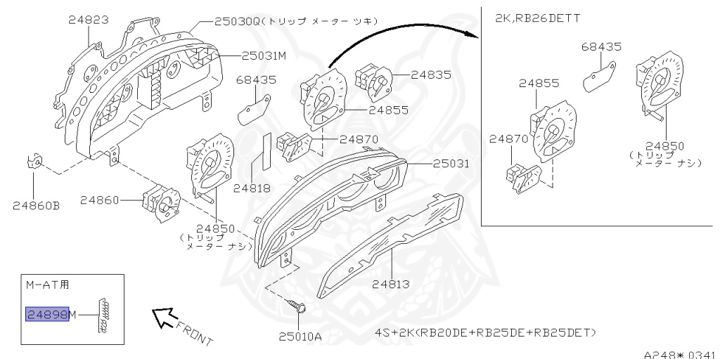 Nissan - Skyline GT-R - BNR34 - 1999 - GTR TYPE - 2-door hardtop (2K) - MANUAL MISSION 6-SPEED(MT.F6) - HI-4WD (High-Casting System) - RB26DETT