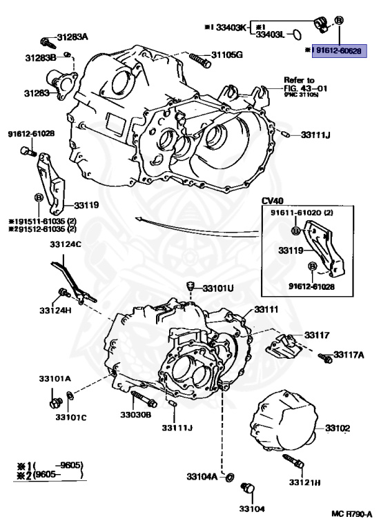 レクサス 91612-60628 - Toyota - Bolt - Nengun Performance