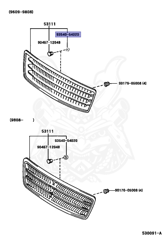 のん 93540-54020 - Toyota - SCREW - Nengun Performance