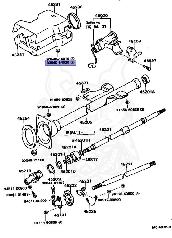 のん 93540-54020 - Toyota - SCREW - Nengun Performance