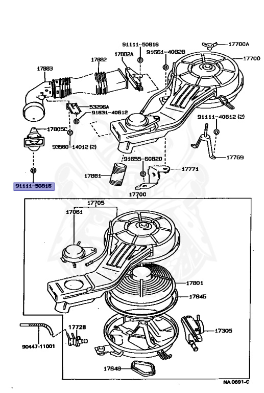 ソフィア 91111-50816 - Toyota - Bolt - Nengun Performance