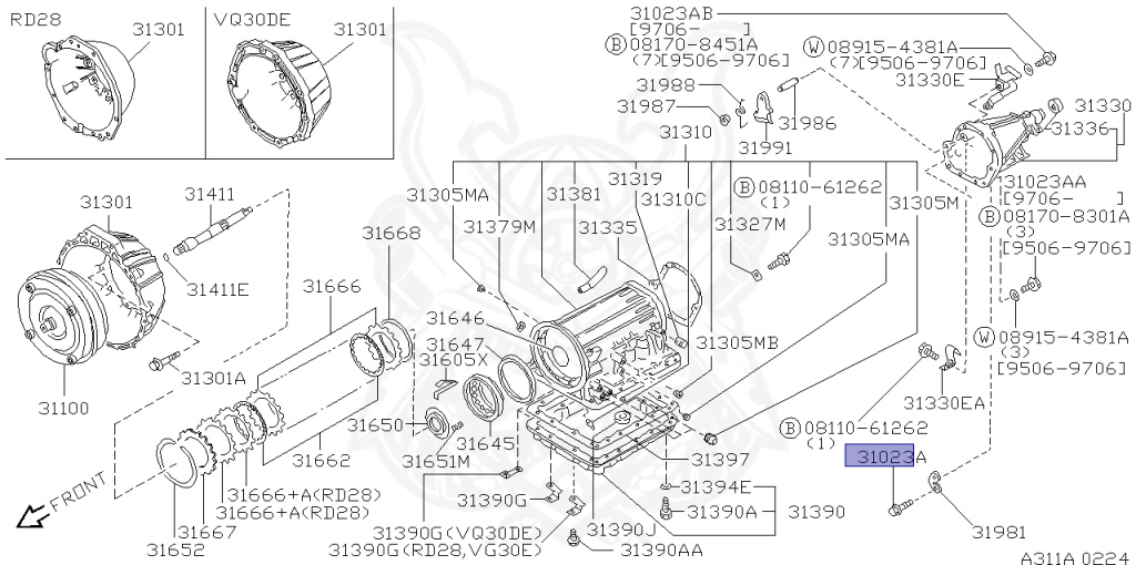 Nissan - Cedric/Gloria - Y33 - 1996 - Broam J - HARDTOP(K) - 2 WHEEL DRIVE(2WD) - AUTOMATIC TRANSMISSION(AT) - IRS TYPE(IRS) - VG20E