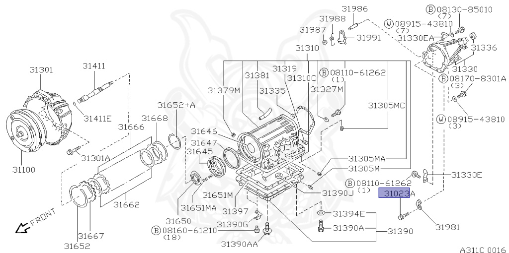 Nissan - Cima - FGY32 - 1993 - Type Touring - SEDAN(S) - 2-link standard (2WD.STD) - AUTOMATIC-FLOOR SHIFT(AT.F4) - VG30DET
