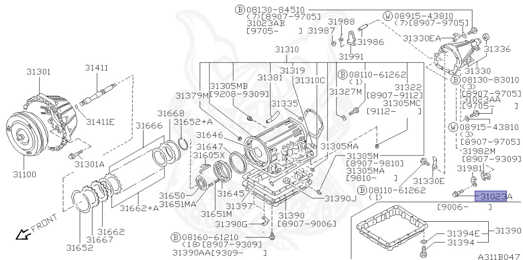 Nissan - Fairlady Z - Z32 - 1989 - 300ZX - AUTOMATIC TRANSMISSION(AT) - Standard roof (Z) - VG30DTT