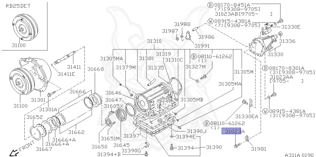 Nissan - Skyline - R33 GTS-t - ECR33 - 1993 - GTS25T/M - 2 door hard top (2K) - 2 WHEEL DRIVE(2WD) - AUTOMATIC-FLOOR SHIFT(AT.F4) - HICAS - RB25DET