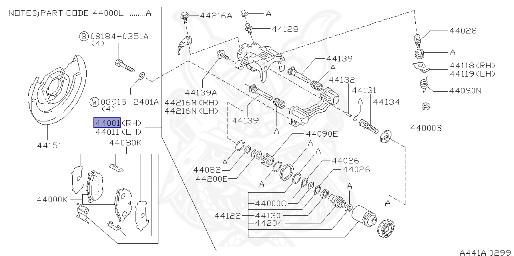 Nissan - Silvia - S15 - 1999 - SEDAN - HARDTOP(K) - MANUAL TRANS 5-SPEED(MT.F5) - TWO WHEELS STEERING(2WS) - SR20DE
