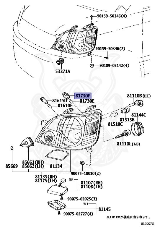 Toyota - Noah - AZR60G - 2004 - X TYPE - Automatic - 1AZFSE