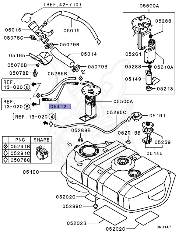 Mitsubishi - Minicab Truck - U62T - 1998 - HNDE9 - 3G83