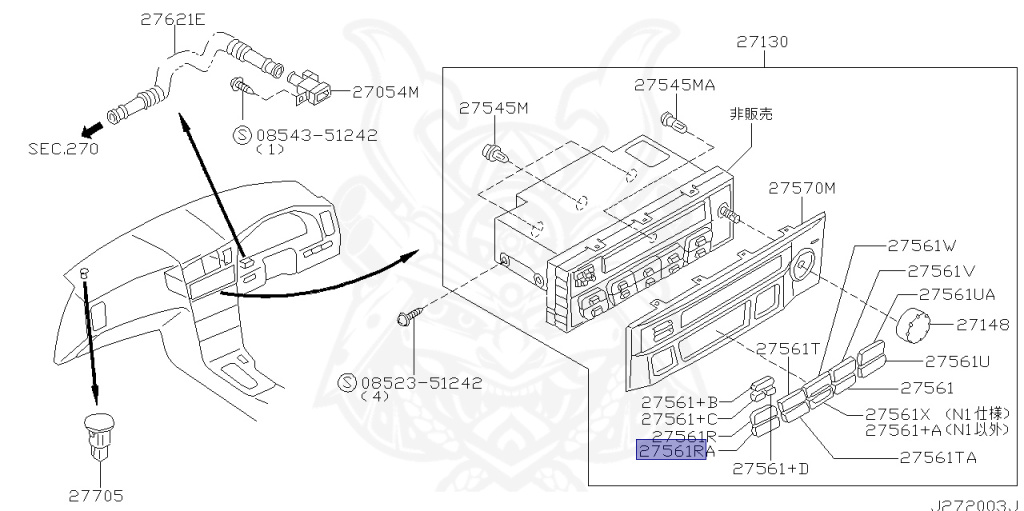 Nissan - Skyline - R34 25GTT - ER34 - 2002 - 25GT TURBO - 4 DOOR SEDAN(4S) - AUTOMATIC-FLOOR SHIFT(AT.F4) - HI-CAS 2-Link Drive (HI.2WD) - RB25DET