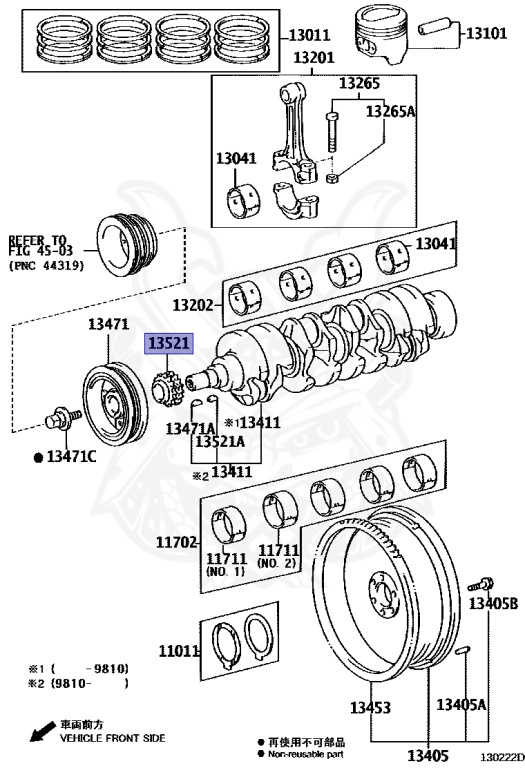 Toyota - Crown Comfort - YXS11 - 1996 - STANDARD TYPE - Manual - 3YPE