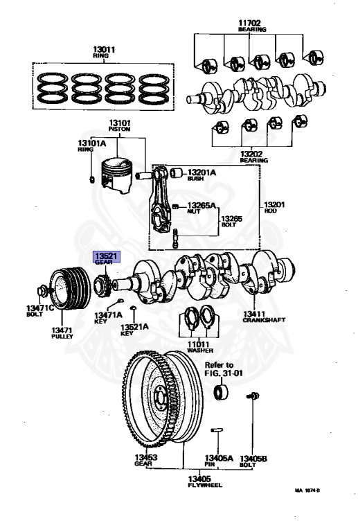 Toyota - Corona - RT141 - 1982 - GT TYPE - SEDAN(4DOOR SEDAN) - Manual - 18RGEU