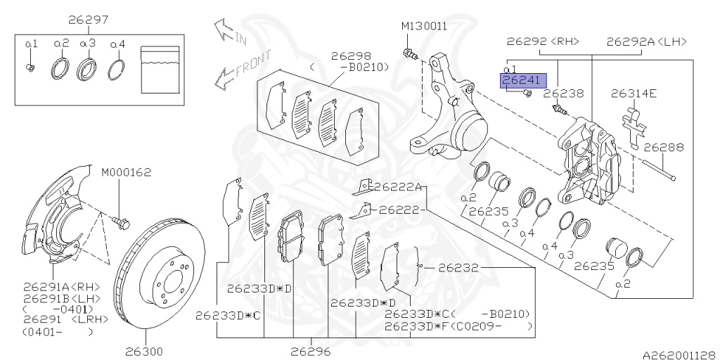 Subaru - Impreza WRX STI - GDB - Jan-2000 - STI - Sedan - 4W - 6-speed manual transmission - Right hand - EJ207