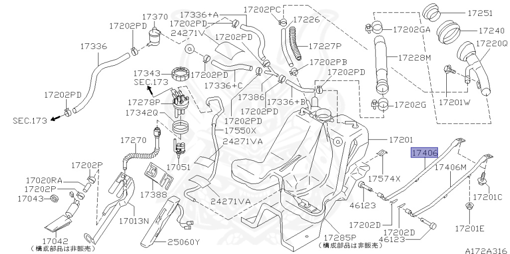 Nissan - Skyline - R34 GT - HR34 - 1998 - 20GT - 4 DOOR SEDAN(4S) - AUTOMATIC-FLOOR SHIFT(AT.F4) - High cast, 2-link (IRS.2WD) - RB20DE