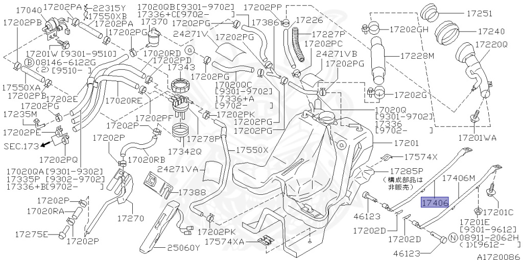Nissan - Laurel - C34 - 1994 - Medallist - HARDTOP(K) - 2 WHEEL DRIVE(2WD) - MANUAL TRANSMISSION(MT) - IRS TYPE(IRS) - RD28