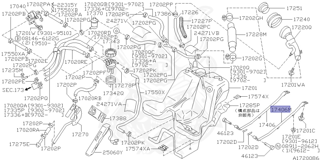 Nissan - Laurel - C34 - 1994 - Medallist - HARDTOP(K) - 2 WHEEL DRIVE(2WD) - MANUAL TRANSMISSION(MT) - IRS TYPE(IRS) - RD28