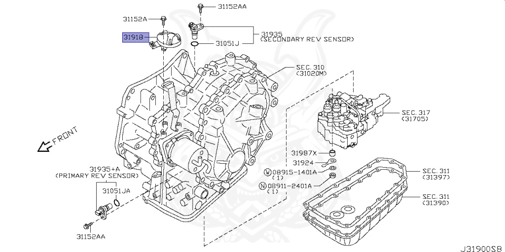 31918-1XF00 - Nissan - PARK/NEUTRAL POSITION SWITCH - Nengun