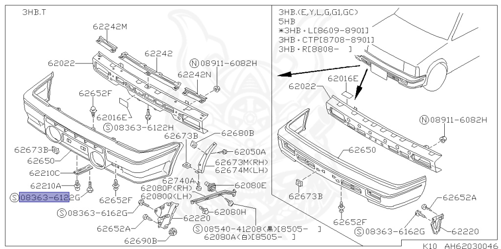 Nissan - March - K10 - 1989 - Rally - 3 DOOR HATCHBACK(3HB) - MANUAL TRANSMISSION(MT) - MA09RT
