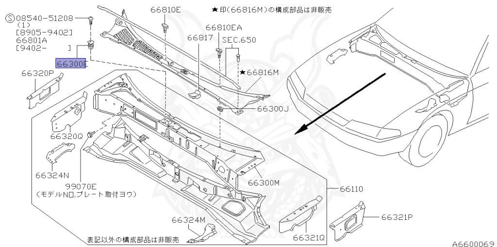 Nissan - Skyline - R32 GTS-t/4 - HCR32 - 1992 - GTST. Type M - 4-door sports sedan (4K) - Hi-Cas 2-Link (HI.2WD) - MANUAL TRANS 5-SPEED(MT.F5) - RB20DET