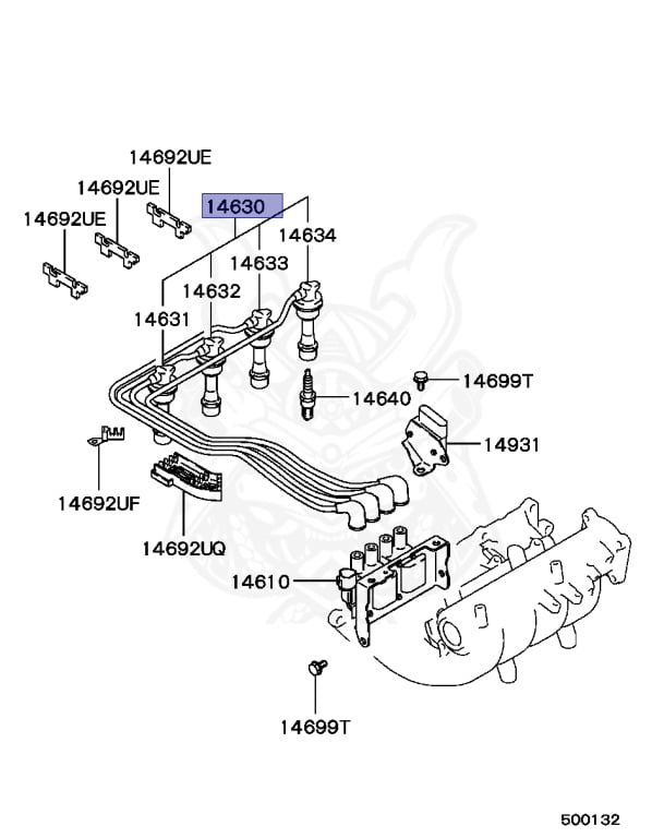 MD195229 - Mitsubishi - SPARK PLUG CABLE SET - Nengun Performance