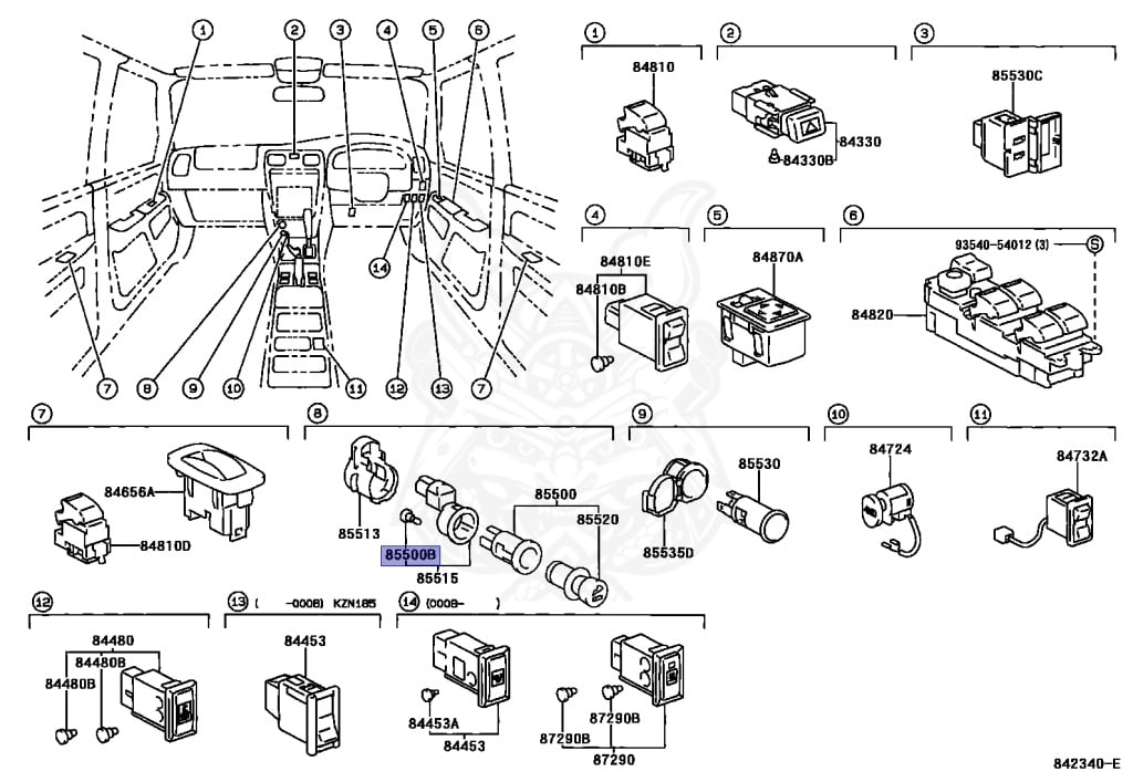 Toyota - Hilux Surf - RZN185W - 1998 - SSR-V TYPE - WIDE BODY - Automatic - 3RZFE