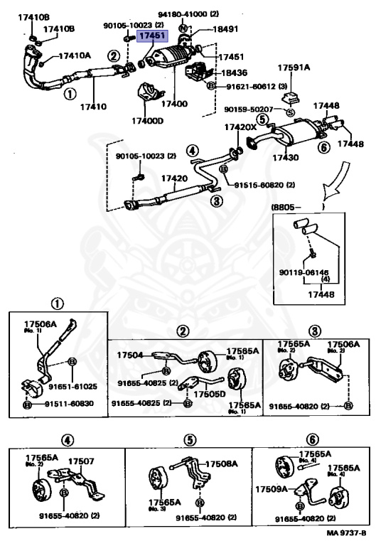 90917-06032 - Toyota - EXHAUST PIPE GASKET - Nengun Performance