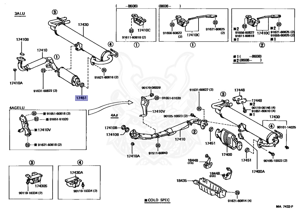 90917-06032 - Toyota - EXHAUST PIPE GASKET - Nengun Performance