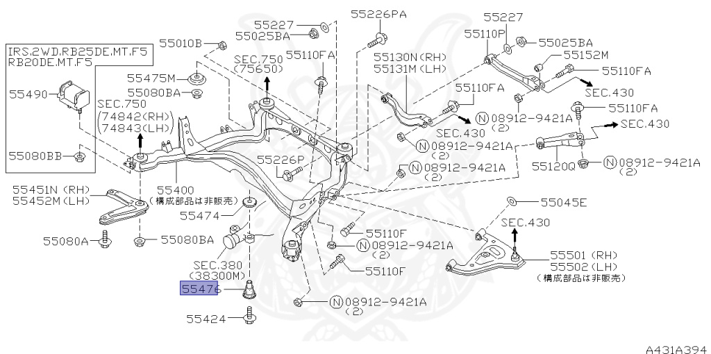 Nissan - Skyline - R34 25GT - ENR34 - 2000 - 25GT - 4 DOOR SEDAN(4S) - AUTOMATIC-FLOOR SHIFT(AT.F4) - High cast, 2-link (IRS.2WD) - RB25DE