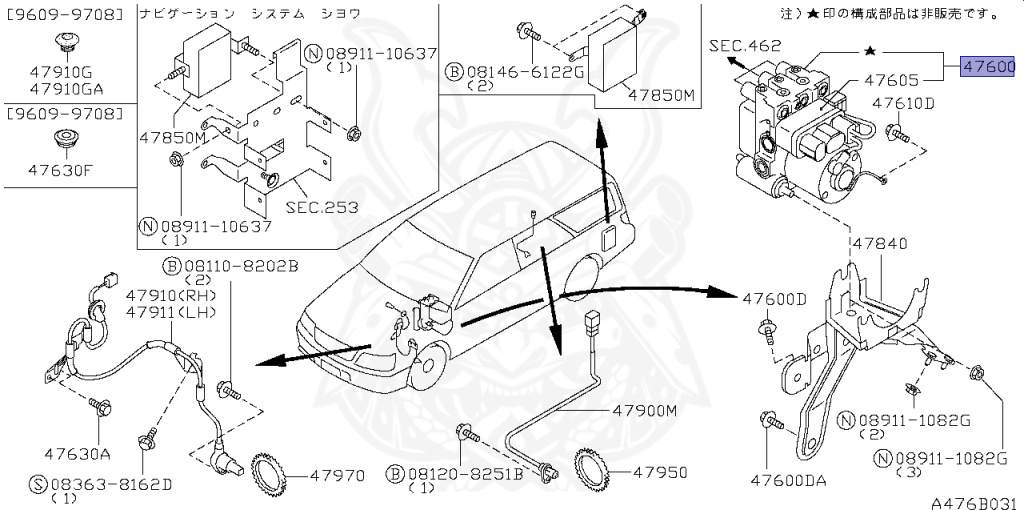 Nissan - Stagea - WC34 - 1997 - 25G - WAGON(W) - 2 WHEEL DRIVE(2WD) - AUTOMATIC TRANSMISSION(AT) - RB25DE