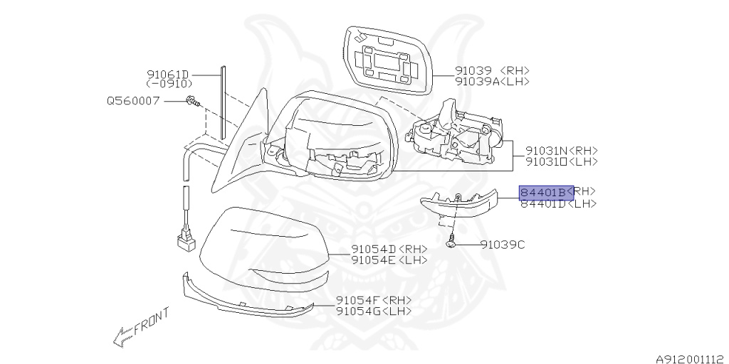 Subaru - Legacy B4 - BM9 - Jan-2009 - Dec-2012 - 25GTS - Sedan - 4W - 6-speed manual transmission - Right hand - BD5
