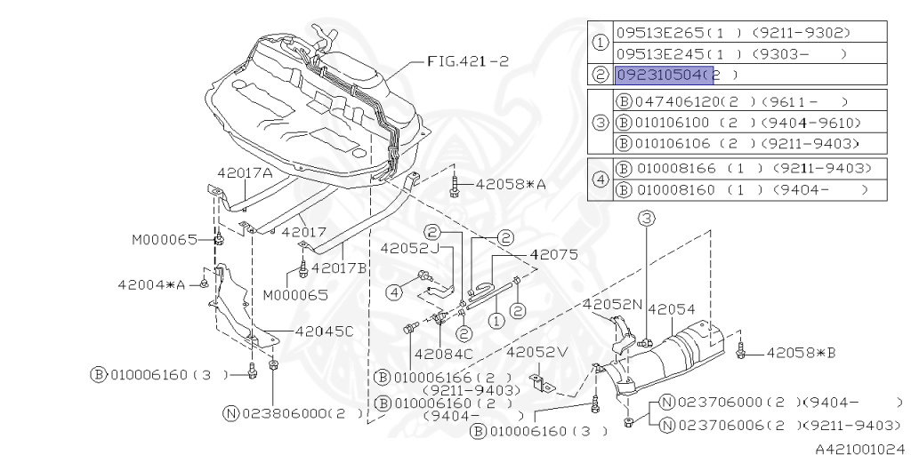 Subaru - Impreza WRX - GC8 - Jan-1992 - Dec-1996 - WRX - Sedan - F4WD - Manual Transmission - Right hand - EJ20G