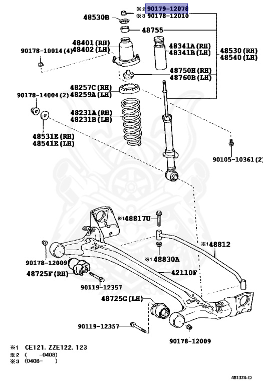 Toyota - Corolla - NZE121 - 2004 - X TYPE - SEDAN - Automatic - 1NZFE