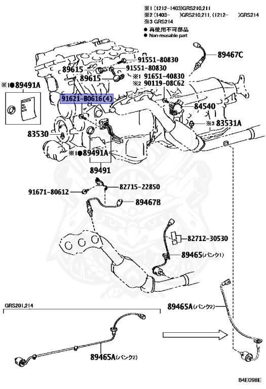 Toyota - Crown - GRS210 - 2012 - ATHLETE S ATHLETE S I-FOUR/FOUR TYPE - 4-DOOR - Automatic - 4GRFSE