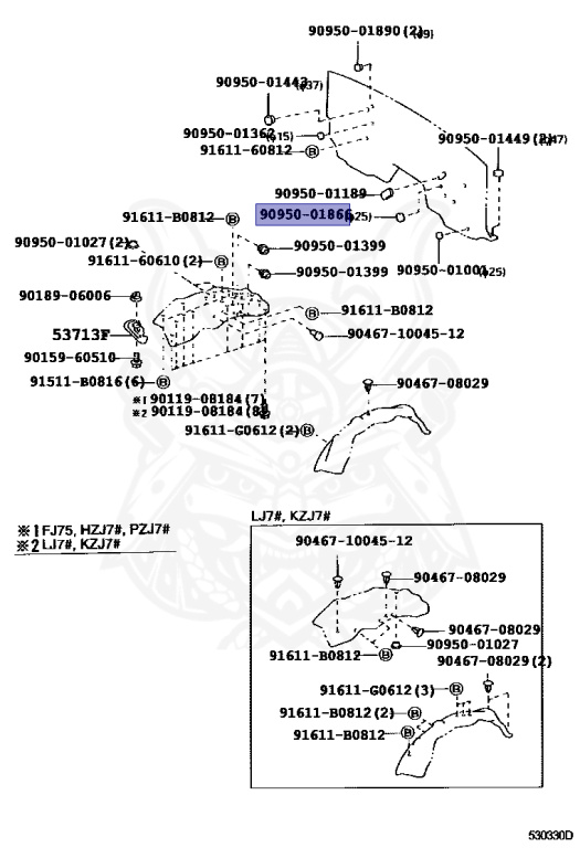 90950-01866 - Toyota - Plug, Hole - Nengun Performance