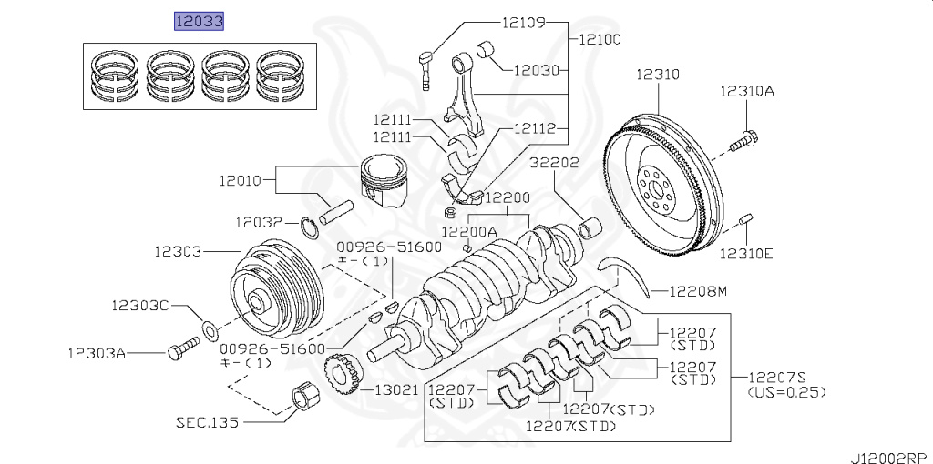 Nissan - Silvia - S15 - 2002 - SPEC S - HARDTOP(K) - MANUAL TRANS 5-SPEED(MT.F5) - TWO WHEELS STEERING(2WS) - SR20DE