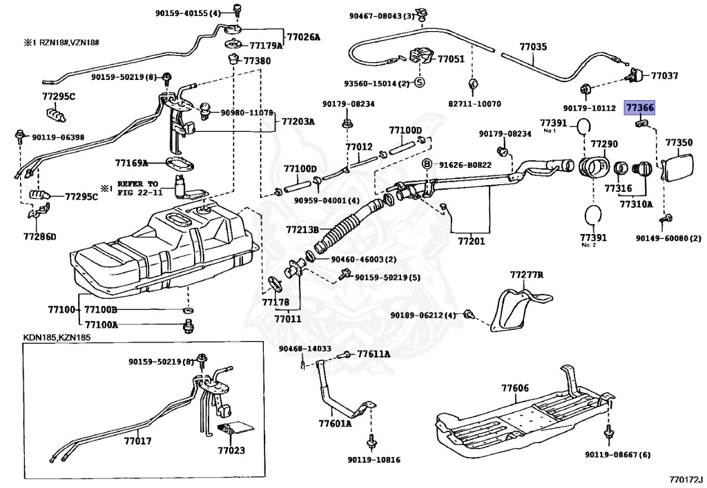 Toyota - Hilux Surf - KZN185W - 1995 - SSR-G TYPE - WIDE BODY - Automatic - 1KZTE