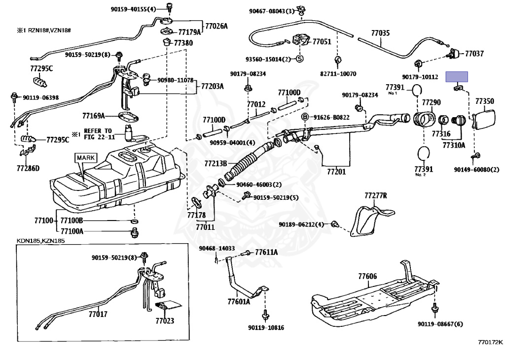 Toyota - Hilux Surf - RZN185W - 1997 - SSR TYPE - NORMAL BODY - Manual - 3RZFE