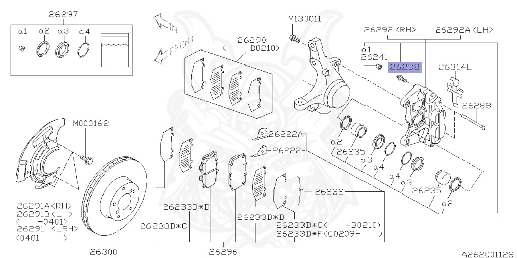 Subaru - Impreza WRX STI - GDB - Jan-2000 - Dec-2002 - RASTI - Sedan - 4W - 6-speed manual transmission - Right hand - EJ207