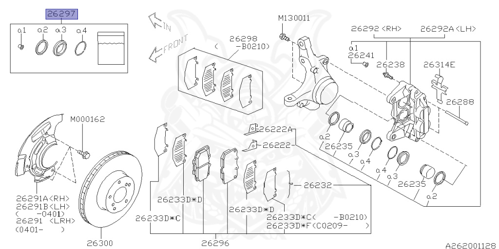 Subaru - Impreza WRX STI - GDB - Jan-2000 - Dec-2002 - RASTI - Sedan - 4W - 6-speed manual transmission - Right hand - EJ207