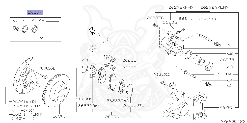 Subaru - Impreza - GD9 - Jan-2002 - Dec-2003 - 20S - Sedan - 4W - 5-speed manual transmission - Right hand - 204