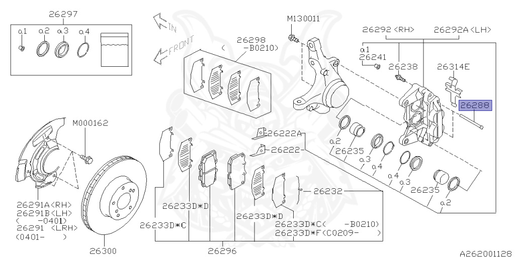 Subaru - Impreza WRX STI - GDB - Jan-2000 - Dec-2002 - RASTI - Sedan - 4W - 6-speed manual transmission - Right hand - EJ207